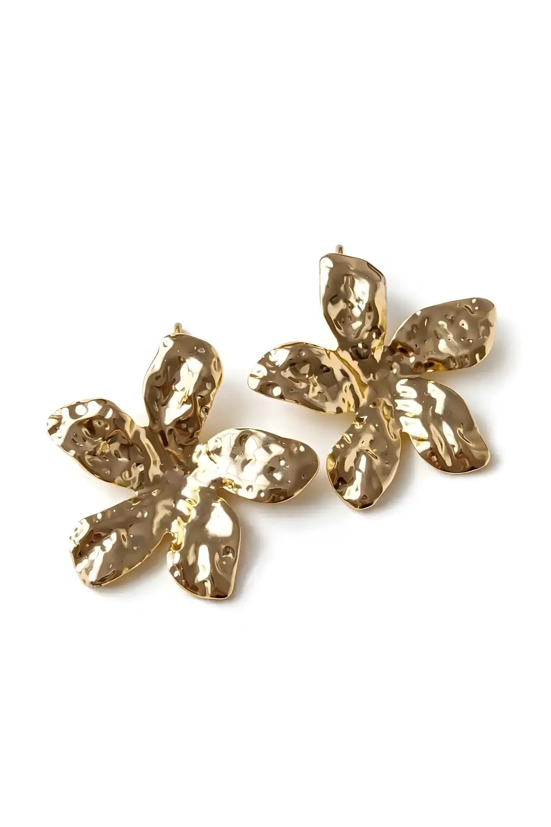 Çiçek Gold Küpe