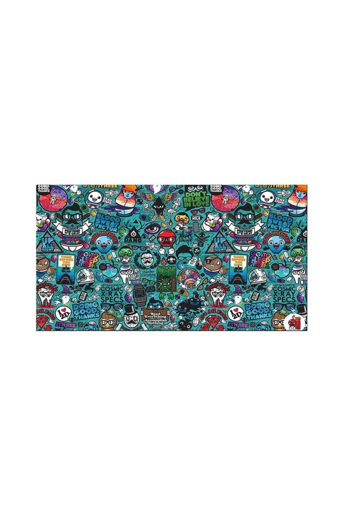 Doodle Blue Xl 70x40 Cm Oyuncu Gaming Mouse Pad