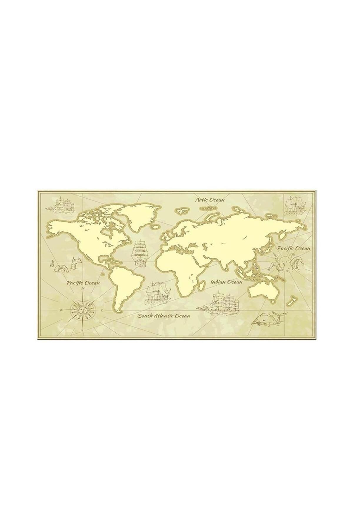 Dünya Haritası Xl 70x40 Cm Oyuncu Gaming Mouse Pad