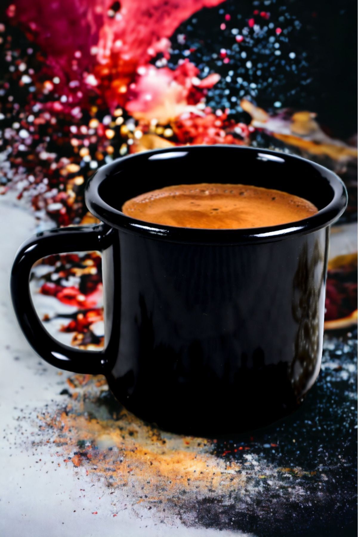Emaye Kupa Bardak Camp Kamp Mug Fincan Kahve