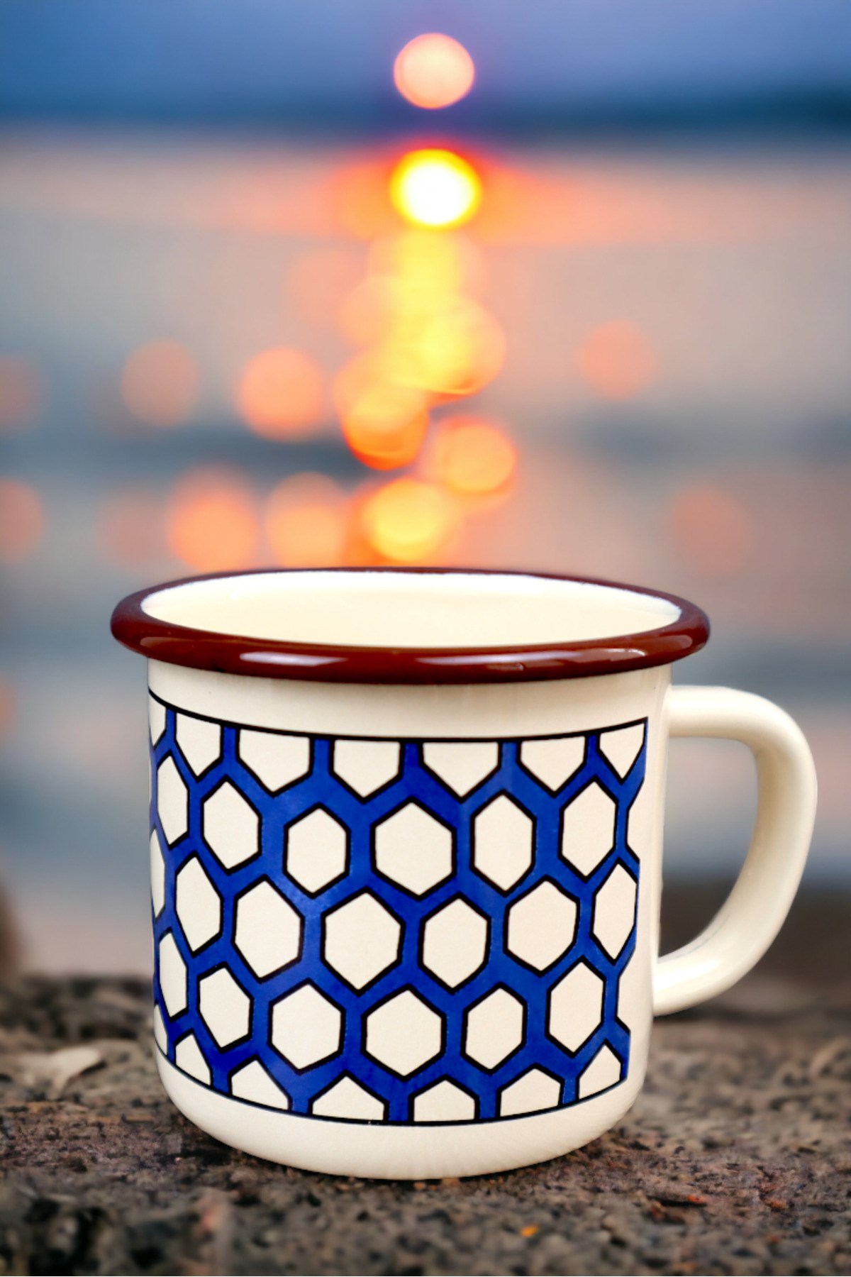 Emaye Kupa Bardak Camp Kamp Mug Fincan Kahve