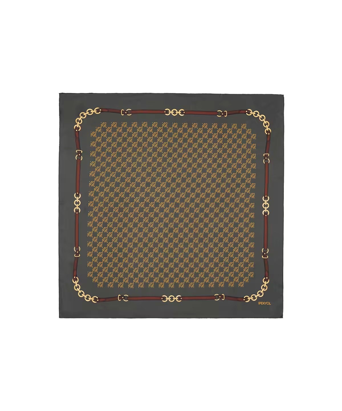 İPEKYOL CUPRO İPEK MONOGRAM EŞARP