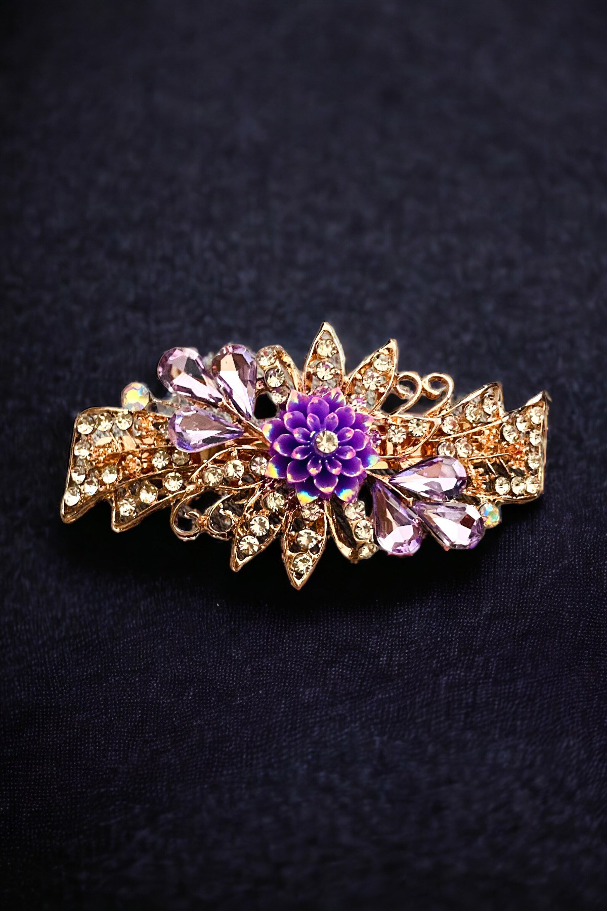 Kadın Mekanizmalı Kristal Taşlı Toka