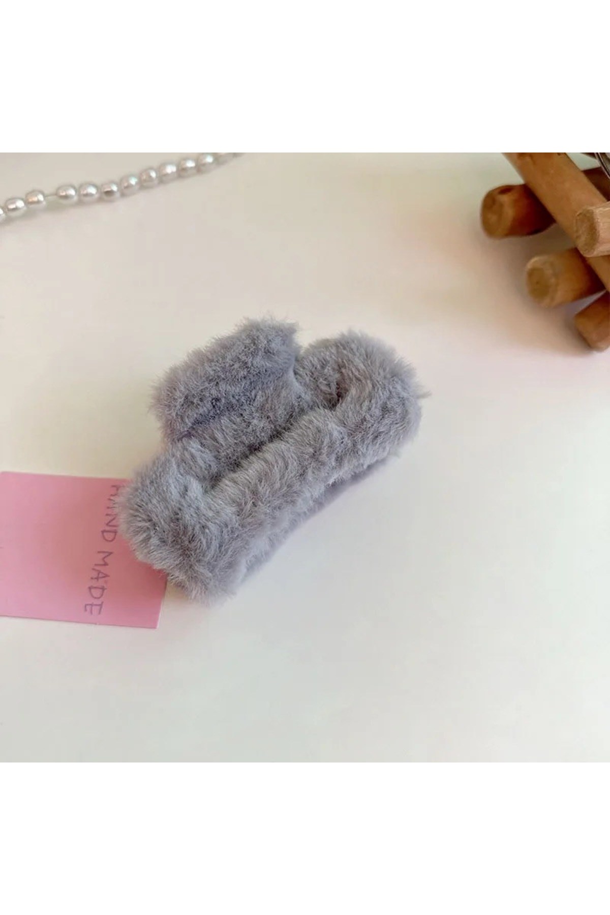 Kadın Peluş Model Büyük Boy Mandal Toka