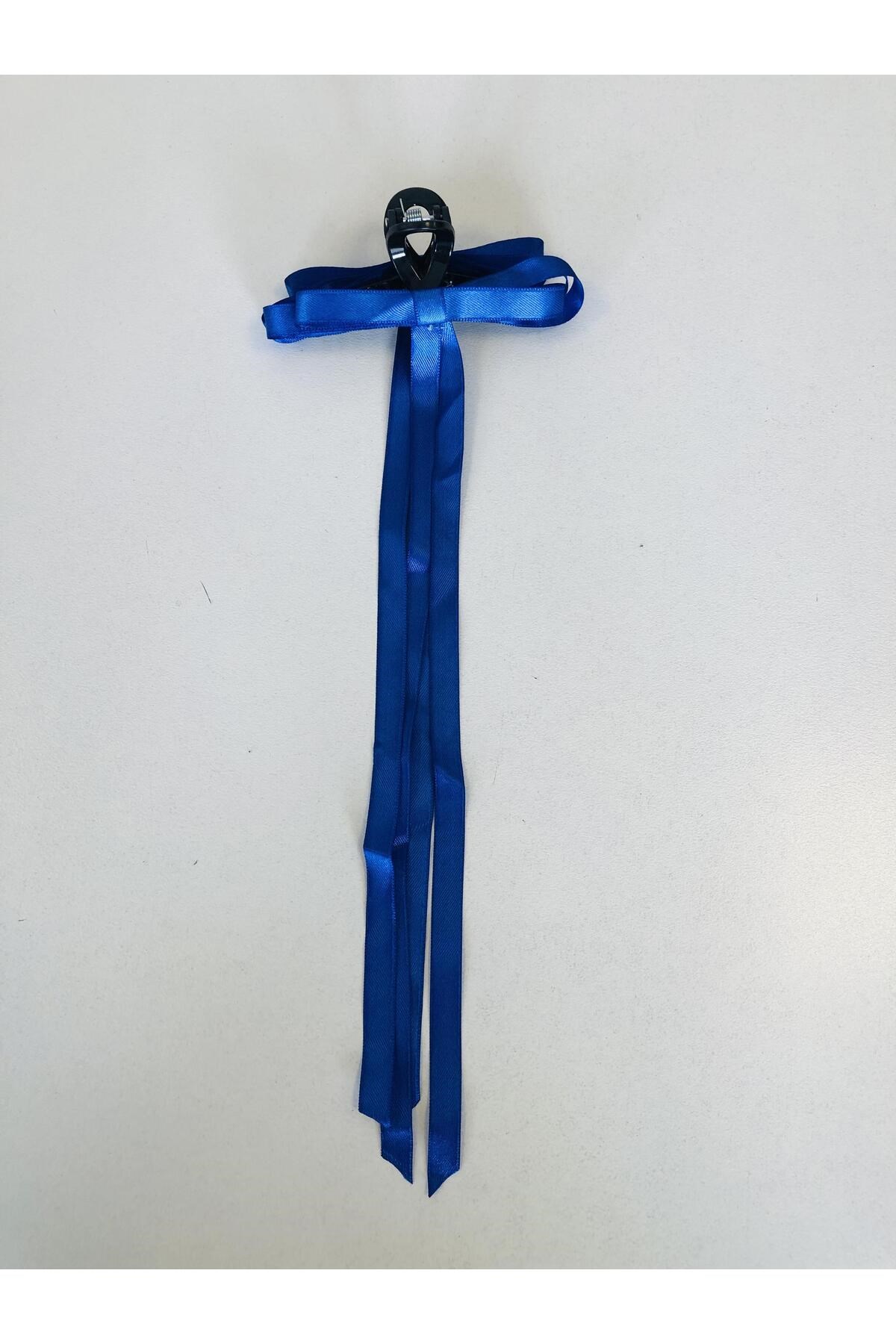 Kadın Renkli Kurdaleli Siyah Mandal Toka (10 Cm)
