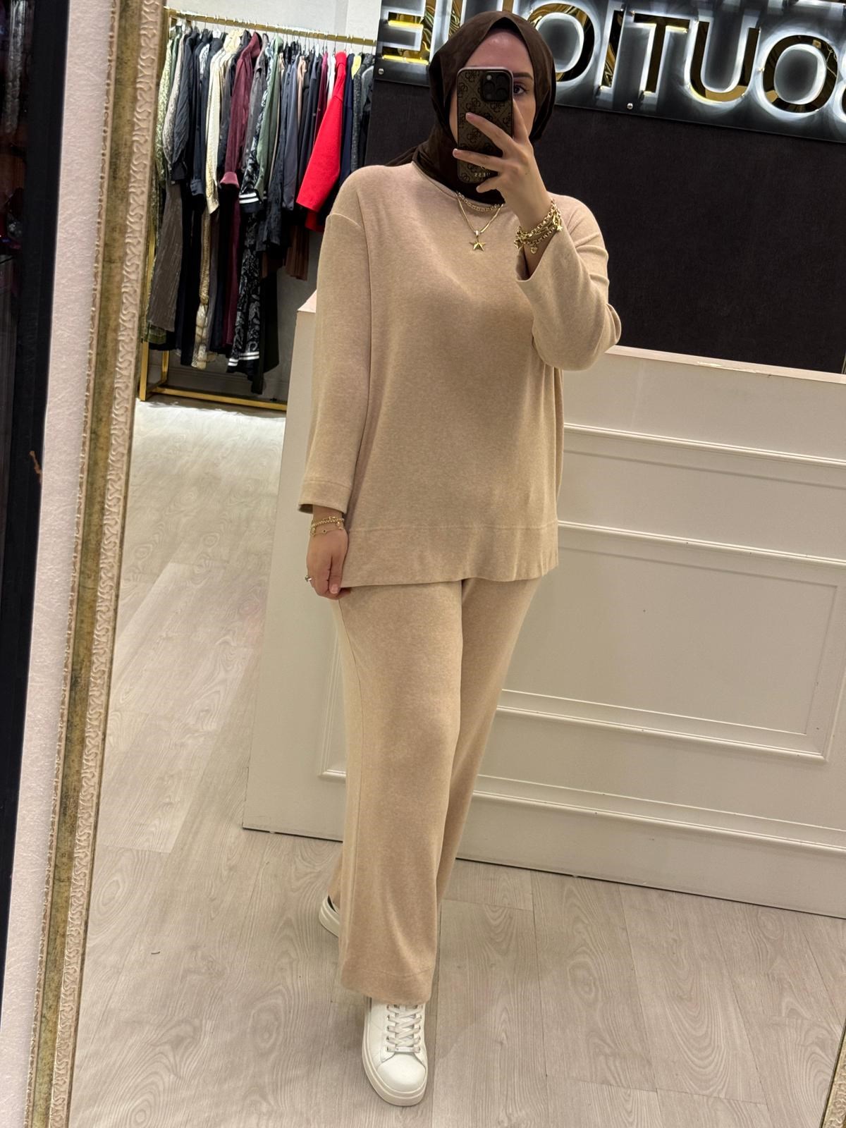 LİSA EXCLUSİVE Triko Boğazlı Tunik - Pantolon Takım