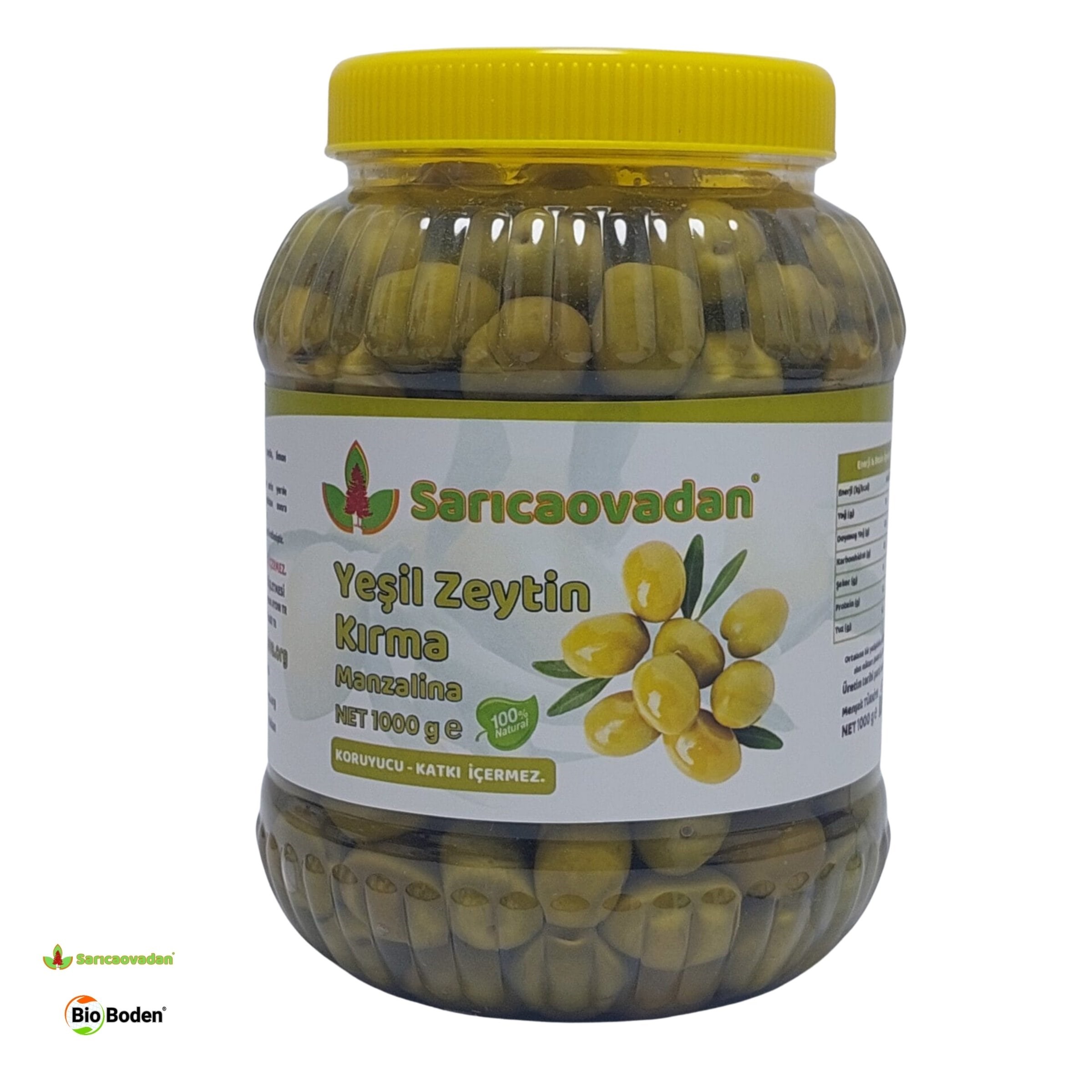 Manzalina Yeşil Zeytin Kırma 1 Kg