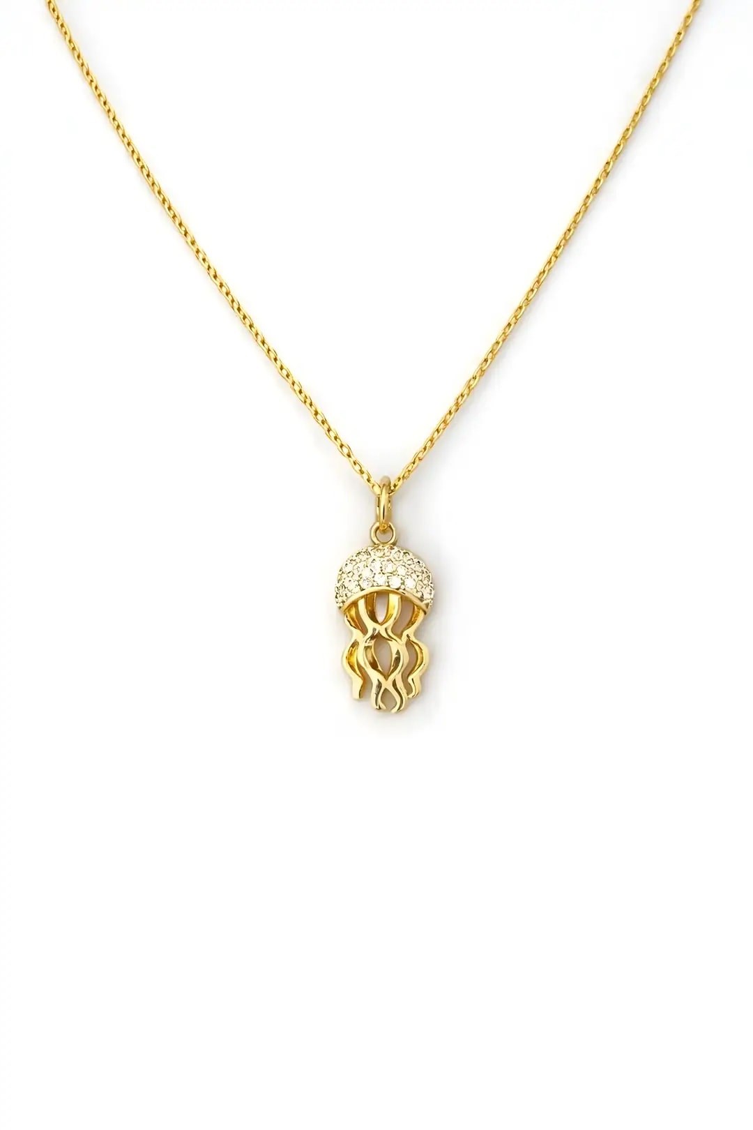 Medusa Zirkon Gold Kolye