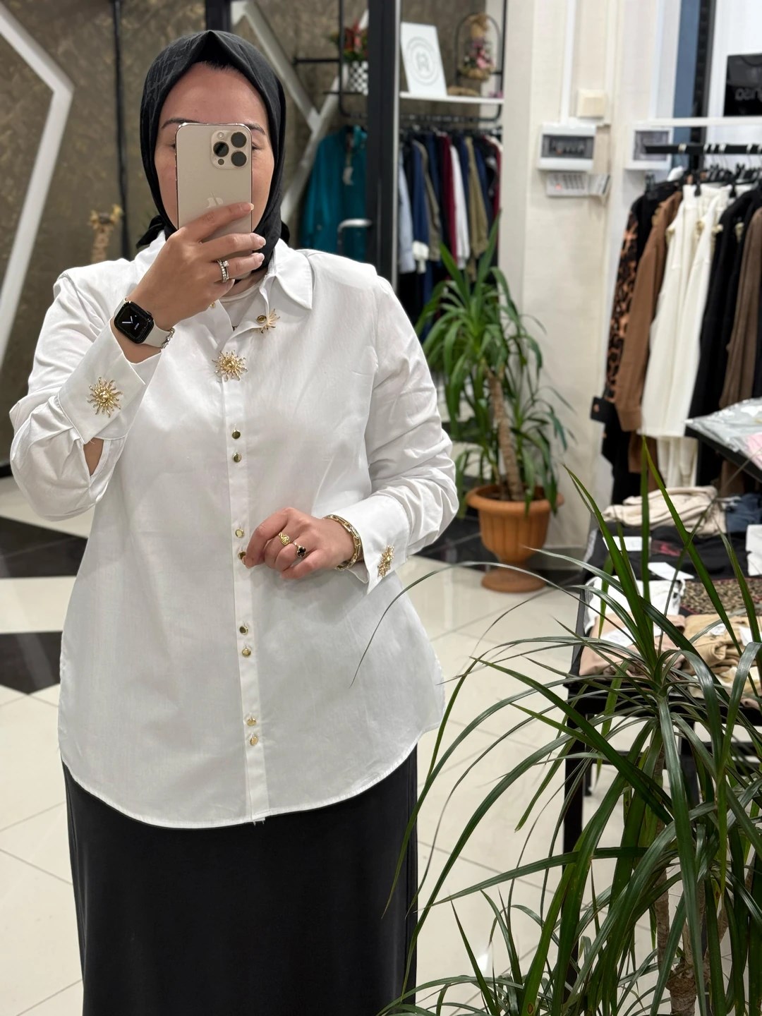 MİSSEMRAMİSS Line Stile Güneş Düğmeli Gömlek