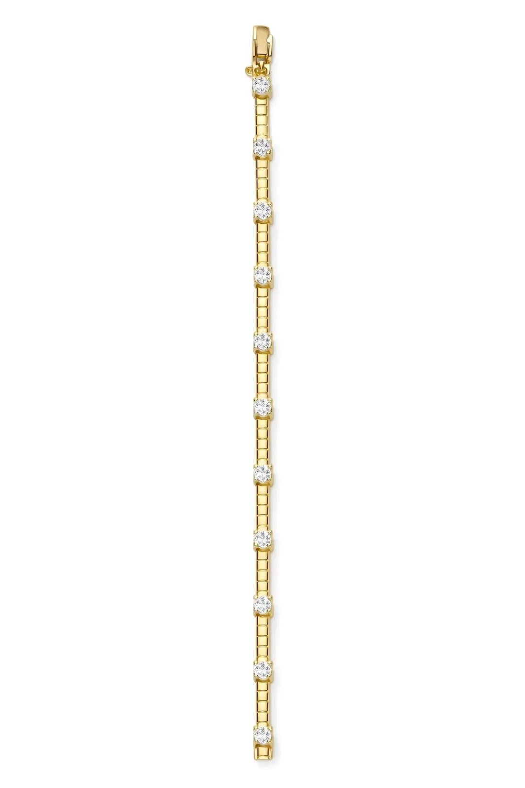Özel Seri Zirkon Taşlı Gold Bileklik