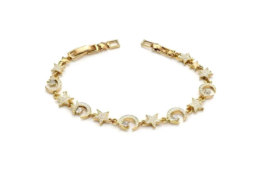 Özel Seri Zirkon Taşlı Mix Gold Bileklik