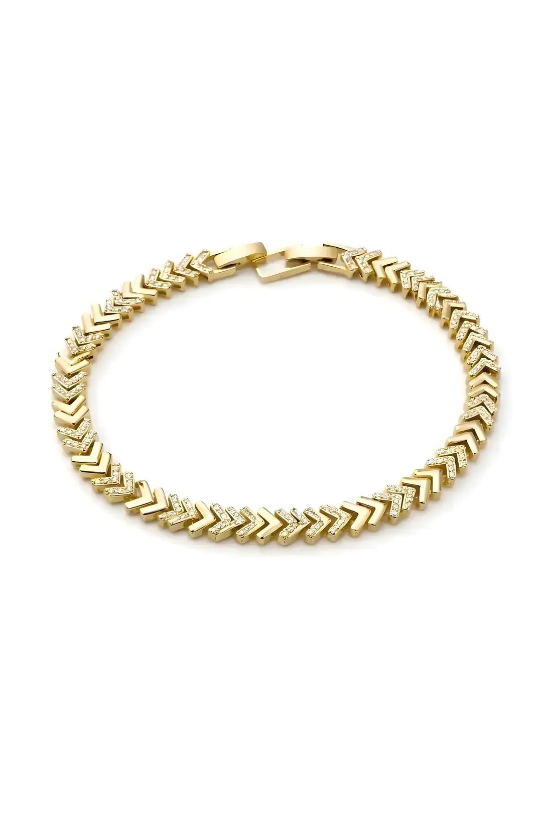 Özel Seri Zirkon Taşlı Zigzag Bileklik