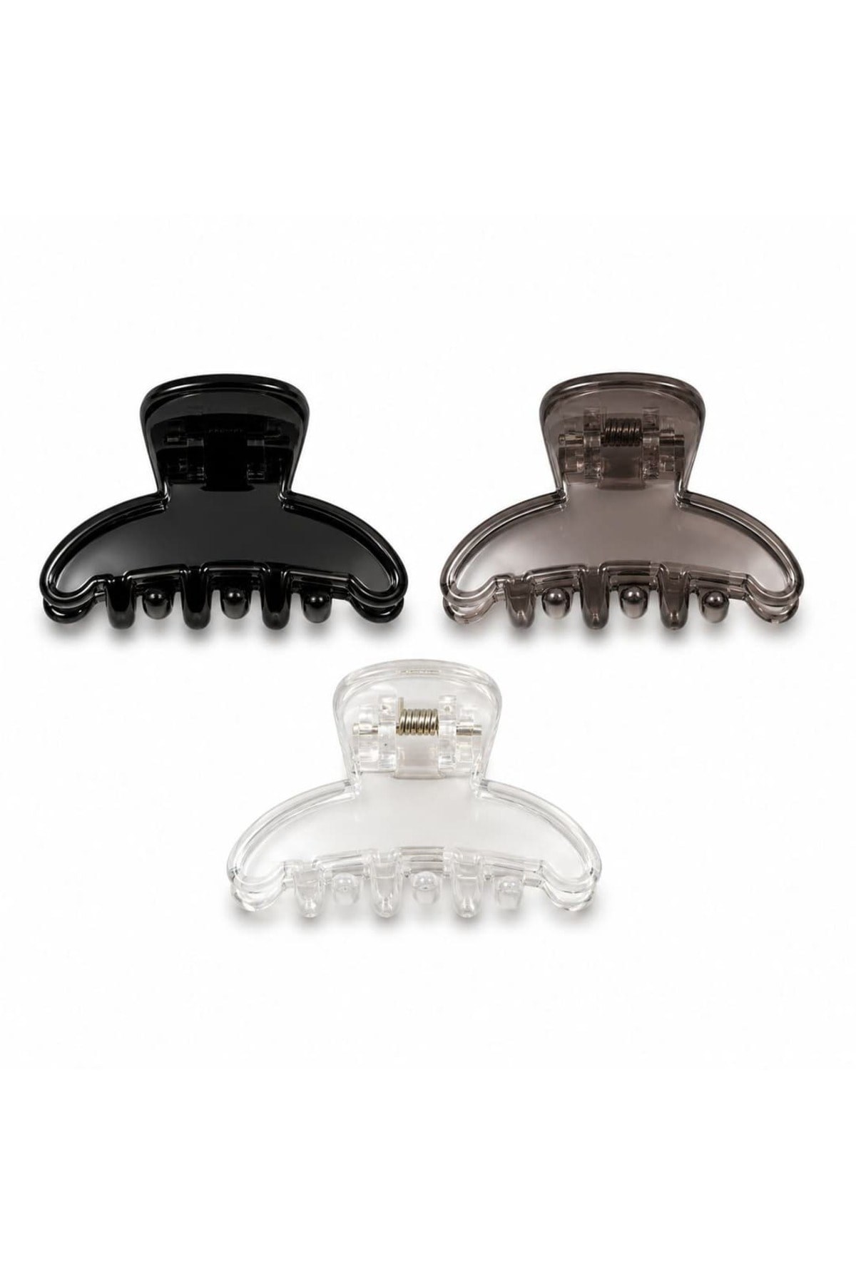 Şeffaf Mini Mandal Toka 3’lü Set