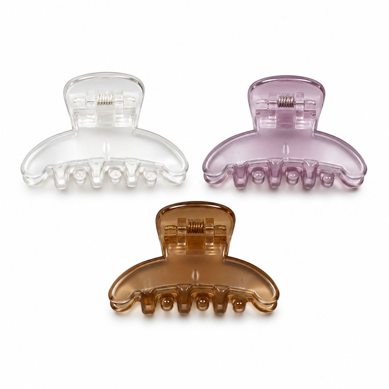 Şeffaf Mini Mandal Toka 3’lü Set