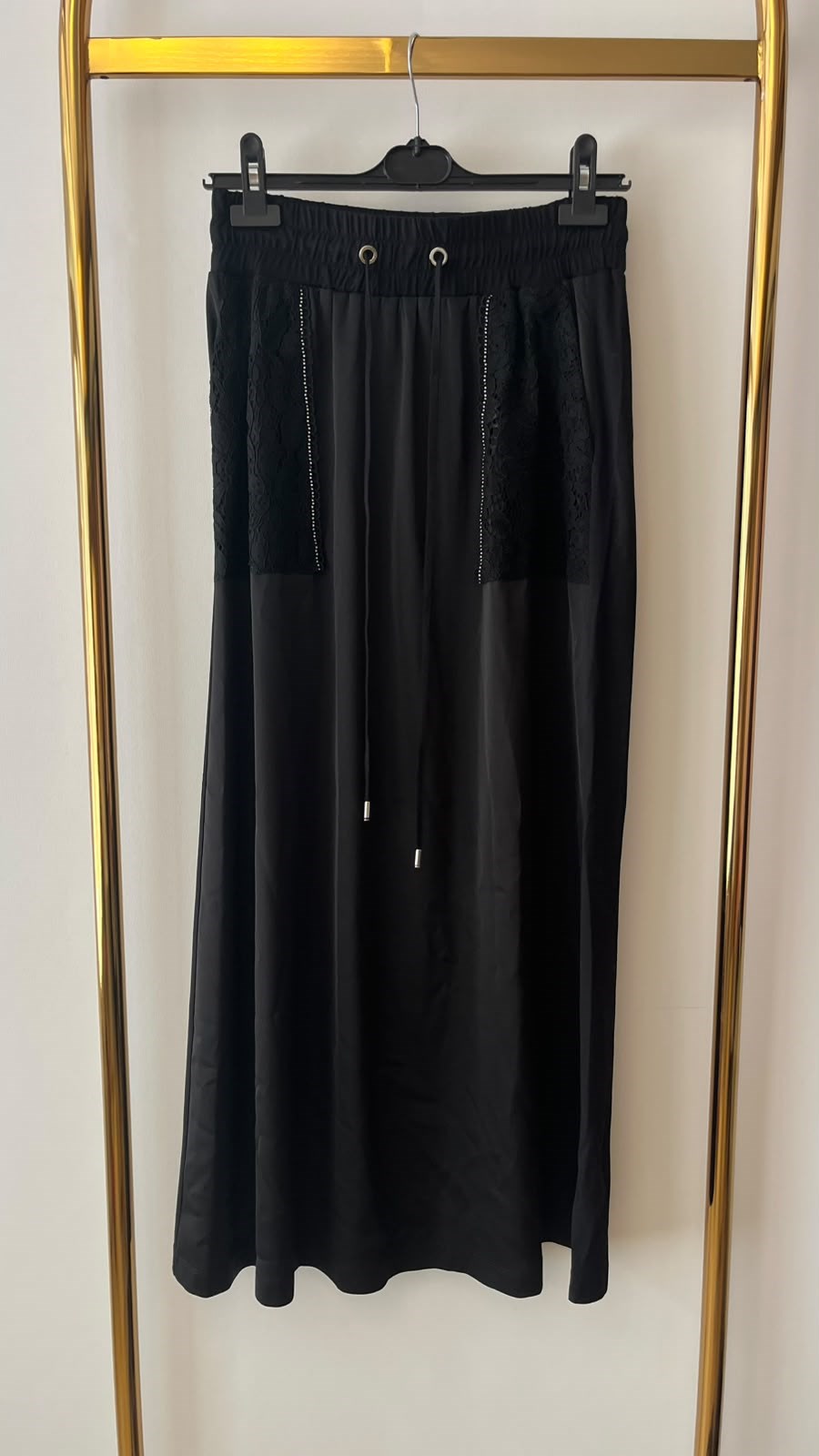 Sİ Design my8 3000 Cep Dantel Detay Saten Etek
