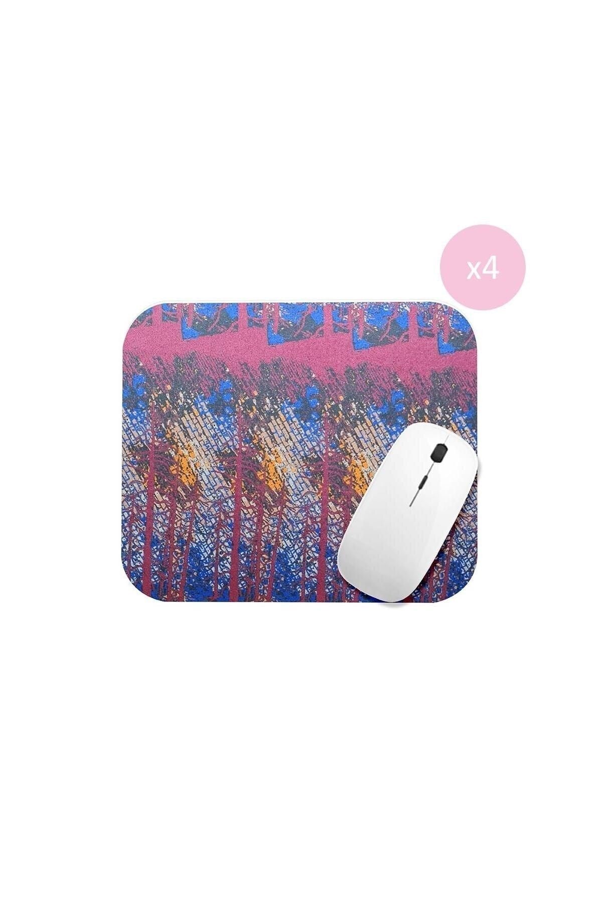 Soft Ortopedik Çift Taraflı Mouse Pad 4'lü