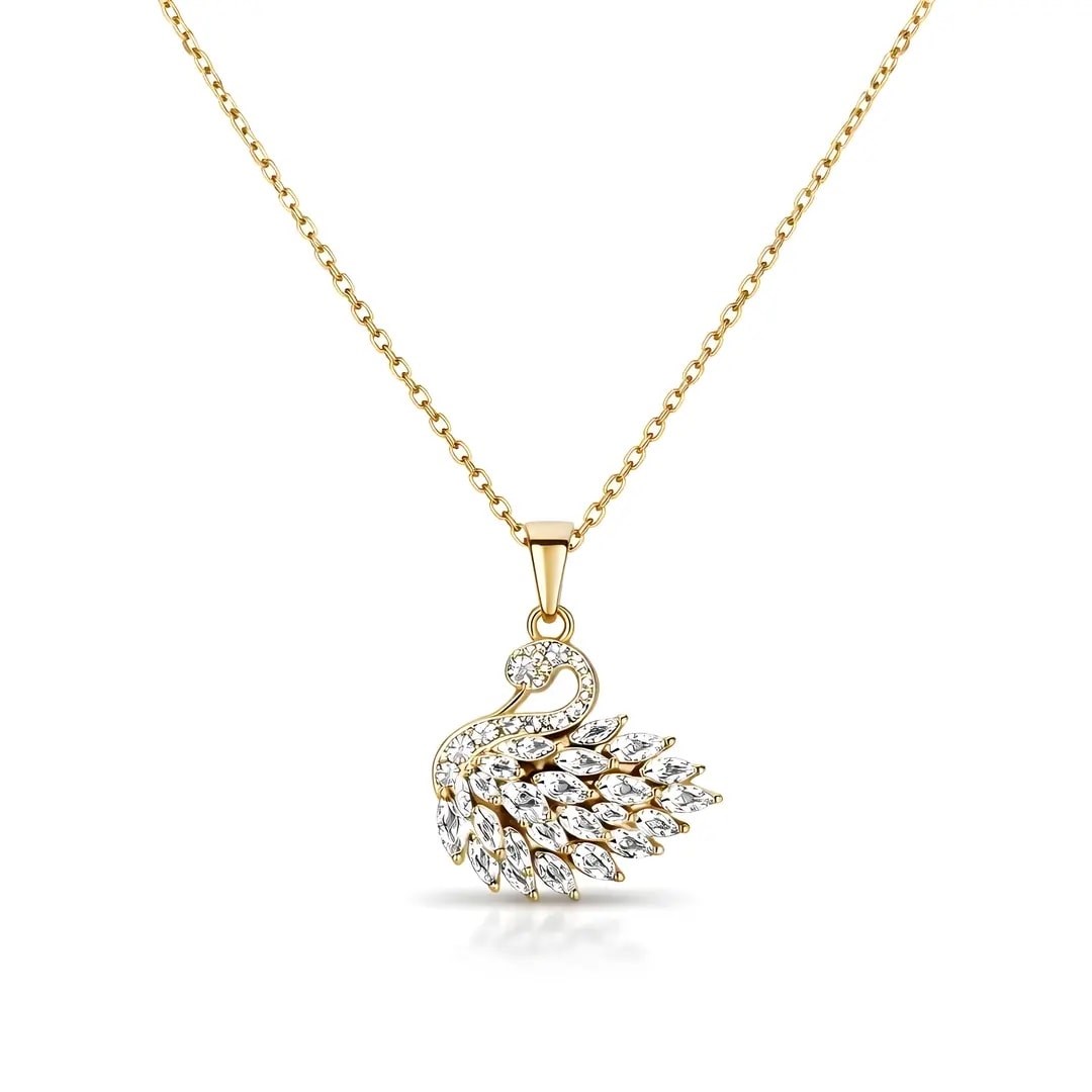 Swan Kuğu Kolye Gold