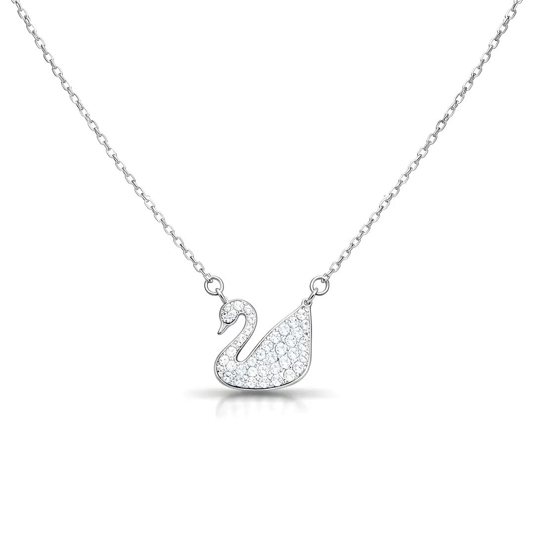 Swan Kuğu Kolye Silver