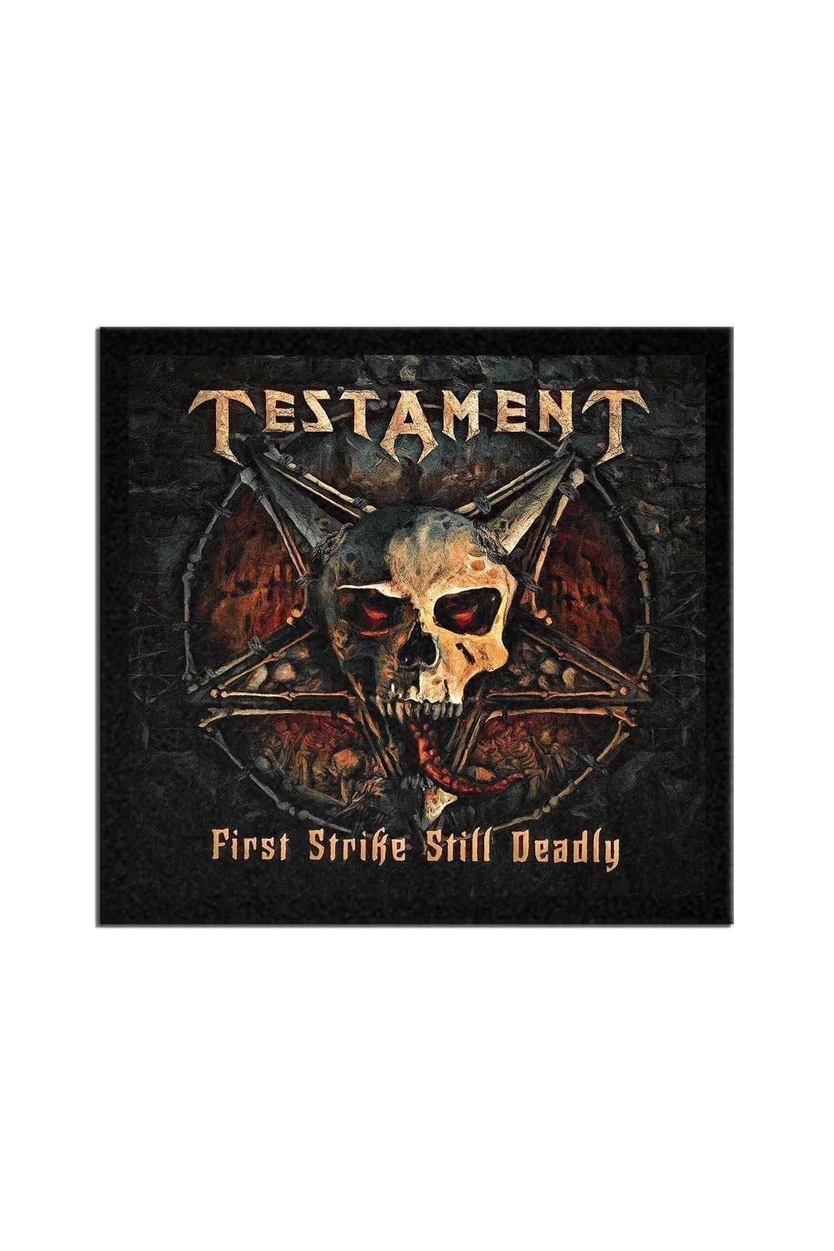 Testament First Strike Still Deadly Albüm Arma Peç Patch Yama