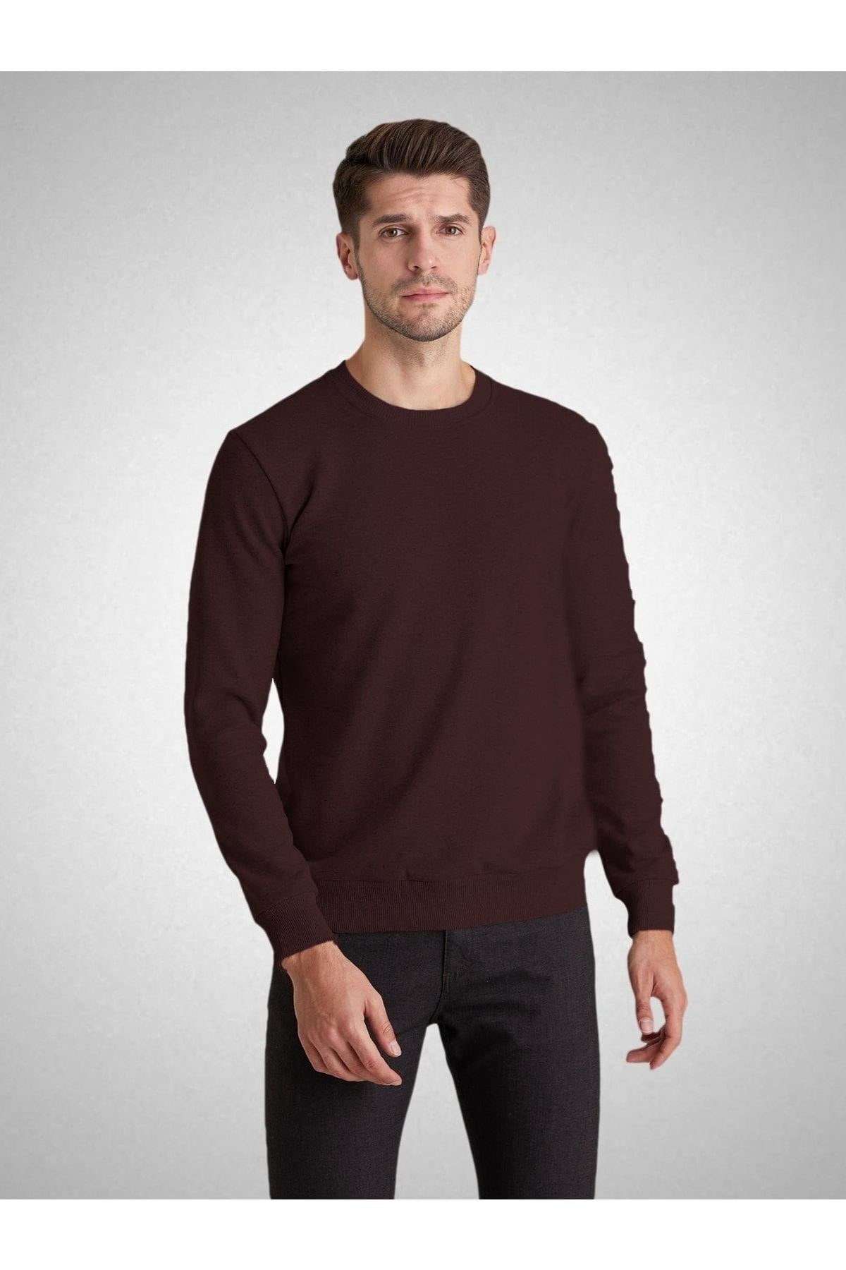 Unisex Bordo Basic Sweatshirt