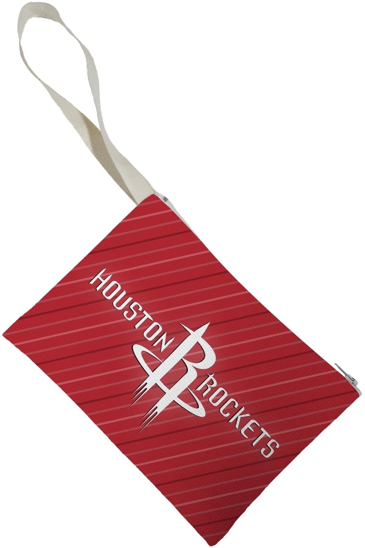 Unisex Huston Rockets Desenli Portföy Clutch Çanta