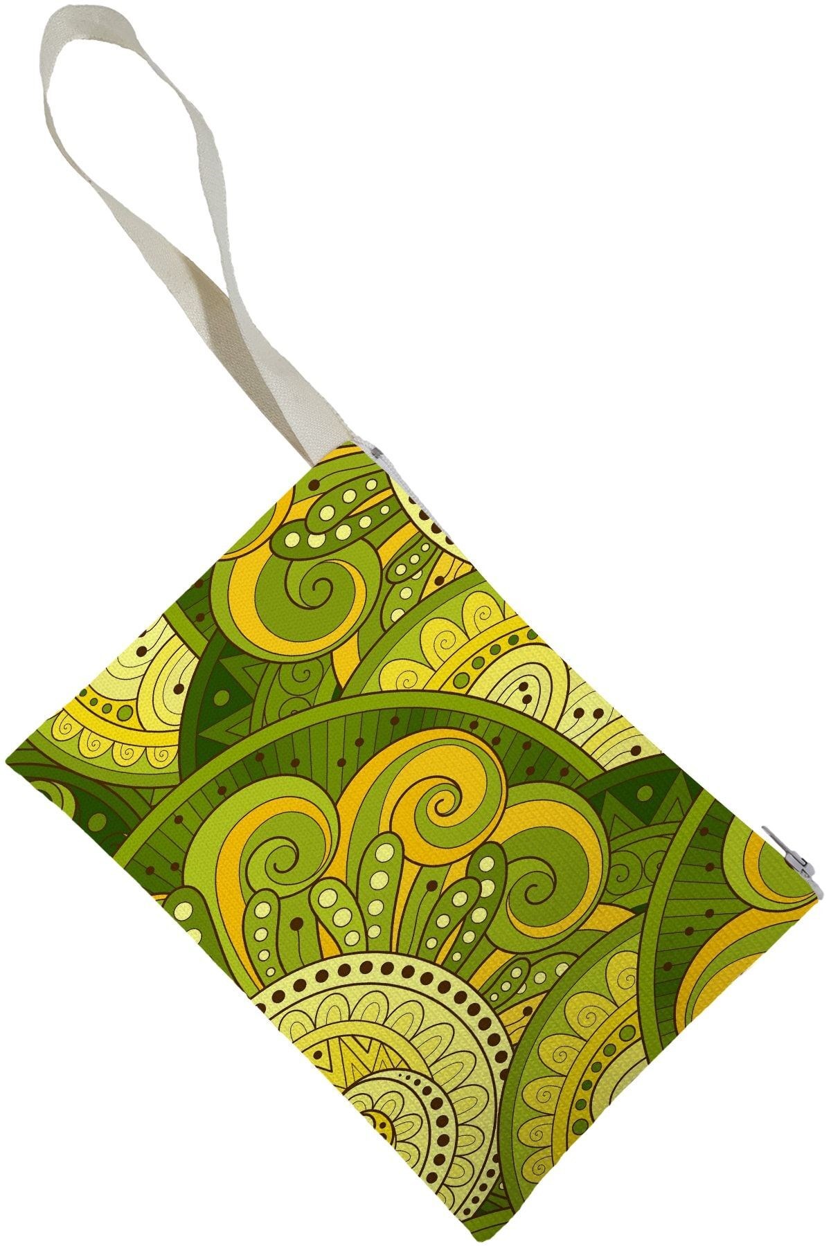 Unisex Mandala Desenli Portföy Clutch Çanta