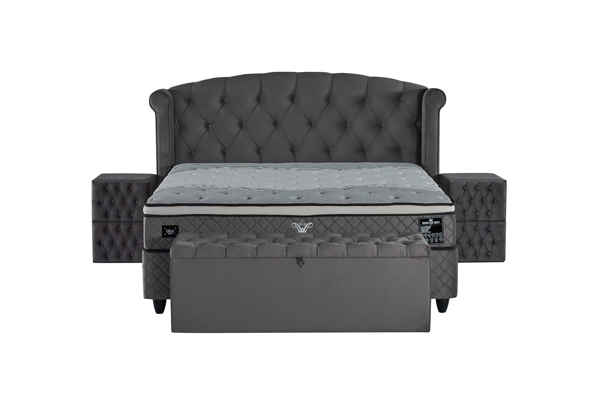 Visco Lux Grey Yatak Seti