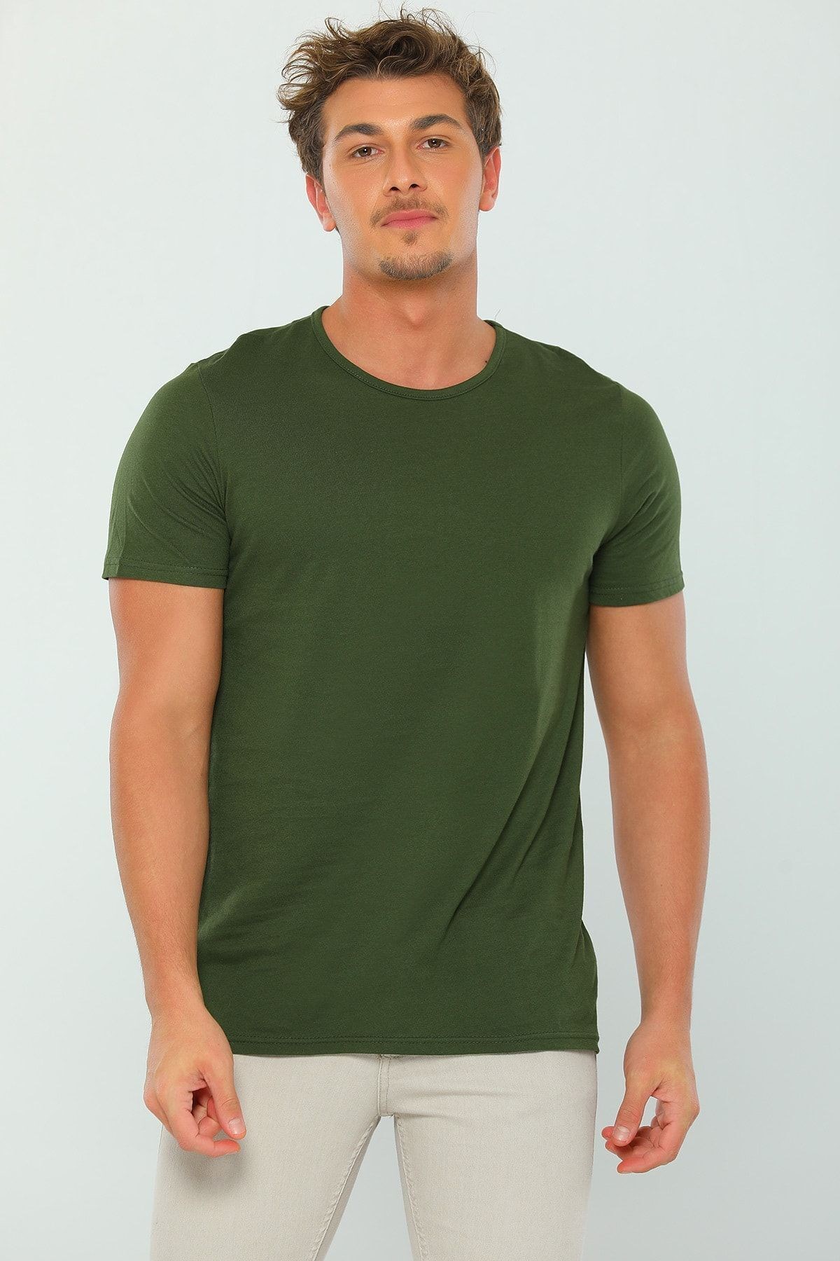 Zeytin Yeşili Basic T-shirt