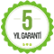 5 yıl garanti