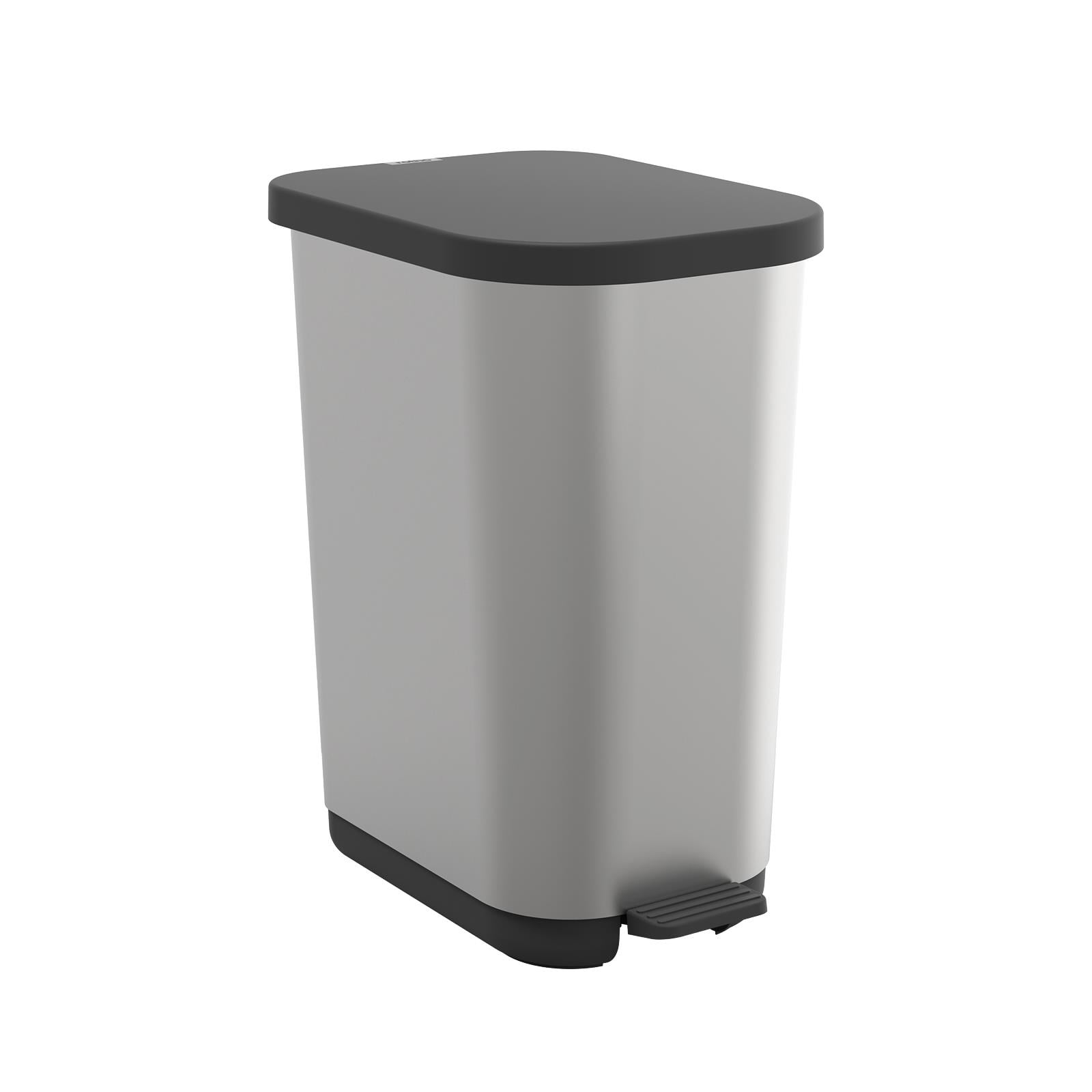 Ribo Pedal Bin 35Lt  Metalik Gri