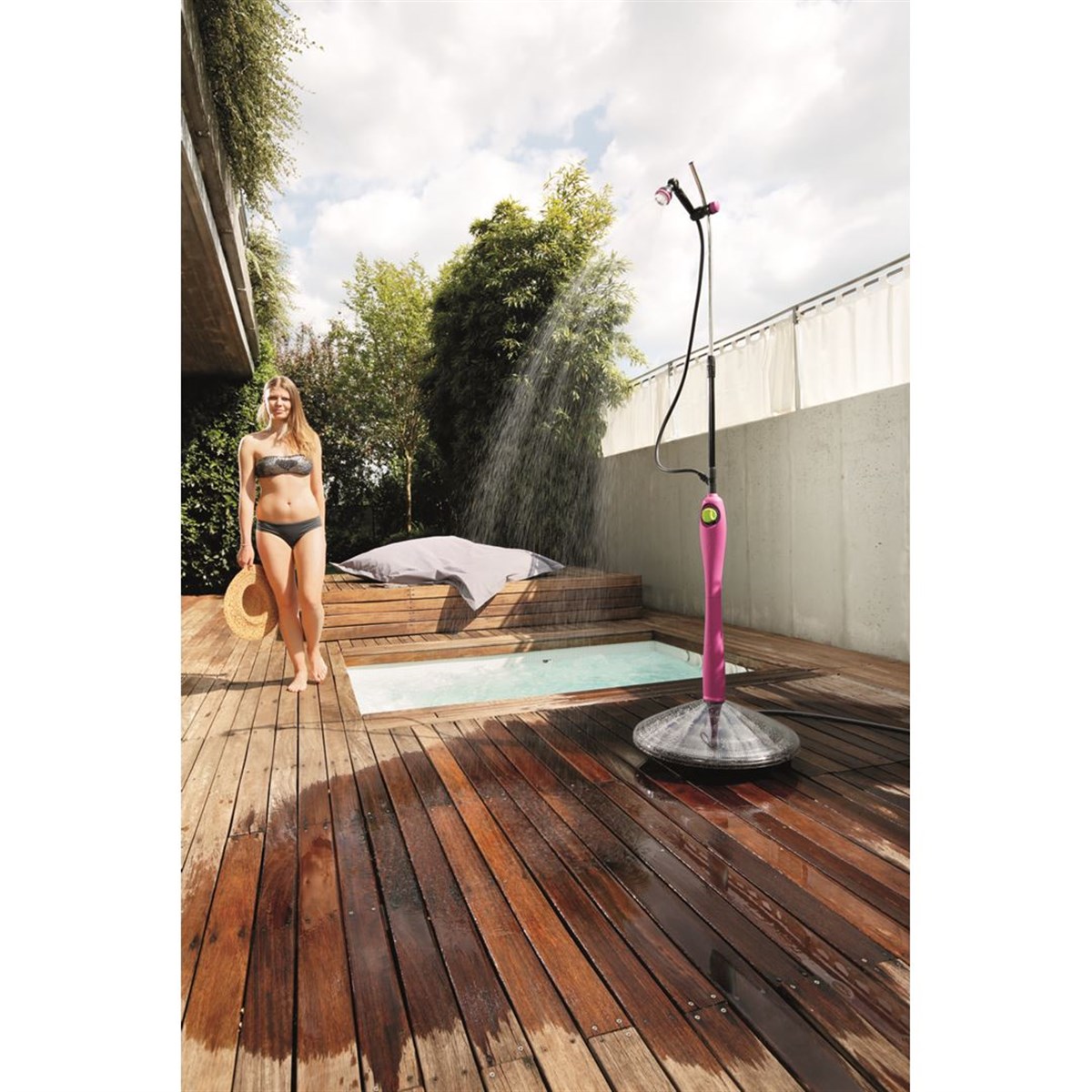 Sunny Style Premium Solar Shower Bahçe Duş Seti Pembe