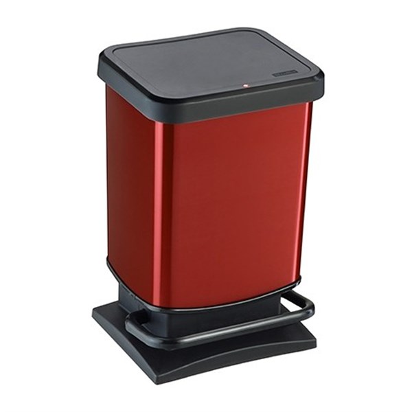 Rotho Paso Pedallı Çöp Kutusu 20L Kırmızı
