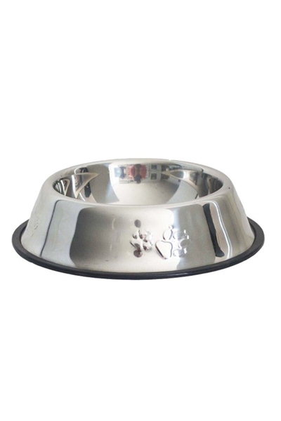 2 Adet Ufak Boy Çelik Metal Kedi Köpek Mama Ve Su Kabı 16 Cm 2 Adet