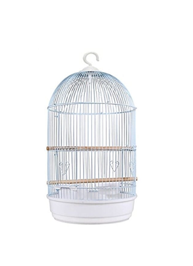 Best Cage Silindir Salon Kuş Kafesi Beyaz 34X63Cm İthal Ürün