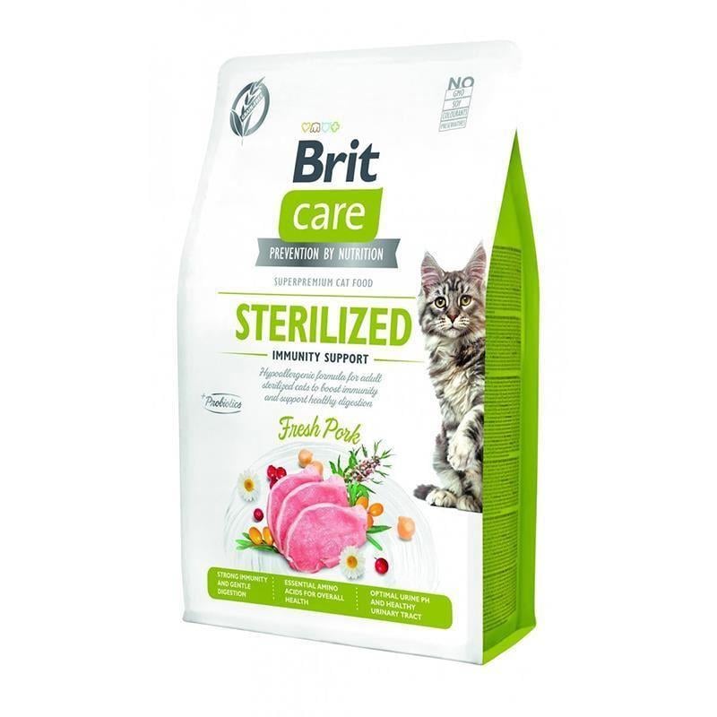 Brit Care Immunity Support Domuz Etli Tahılsız Kısırlaştırılmış Kedi Maması 2kg