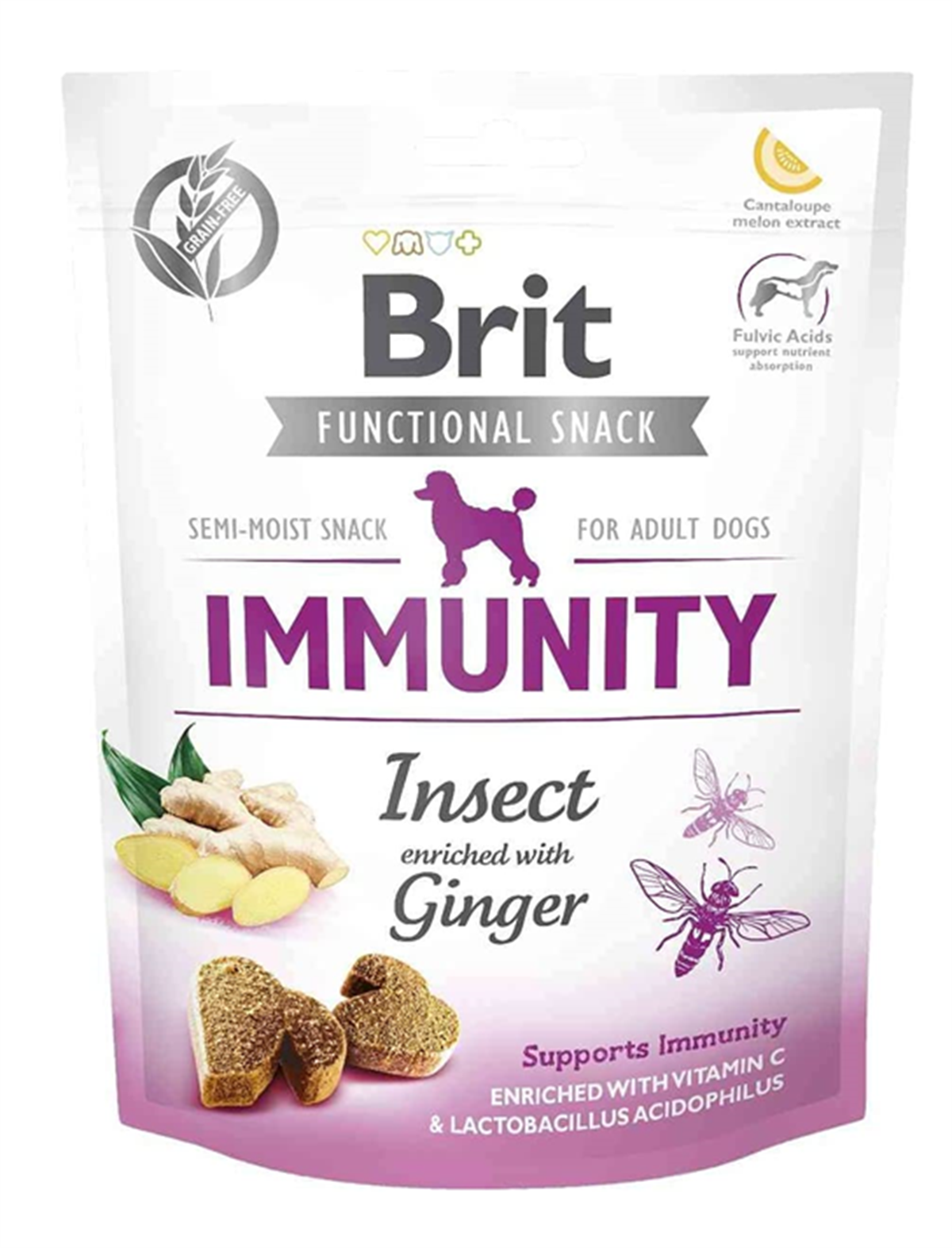 Brit İmmunity Zencefilli ve Larva Proteinli Bağışıklık Destekleyici Köpek Ödülü 150 Gr