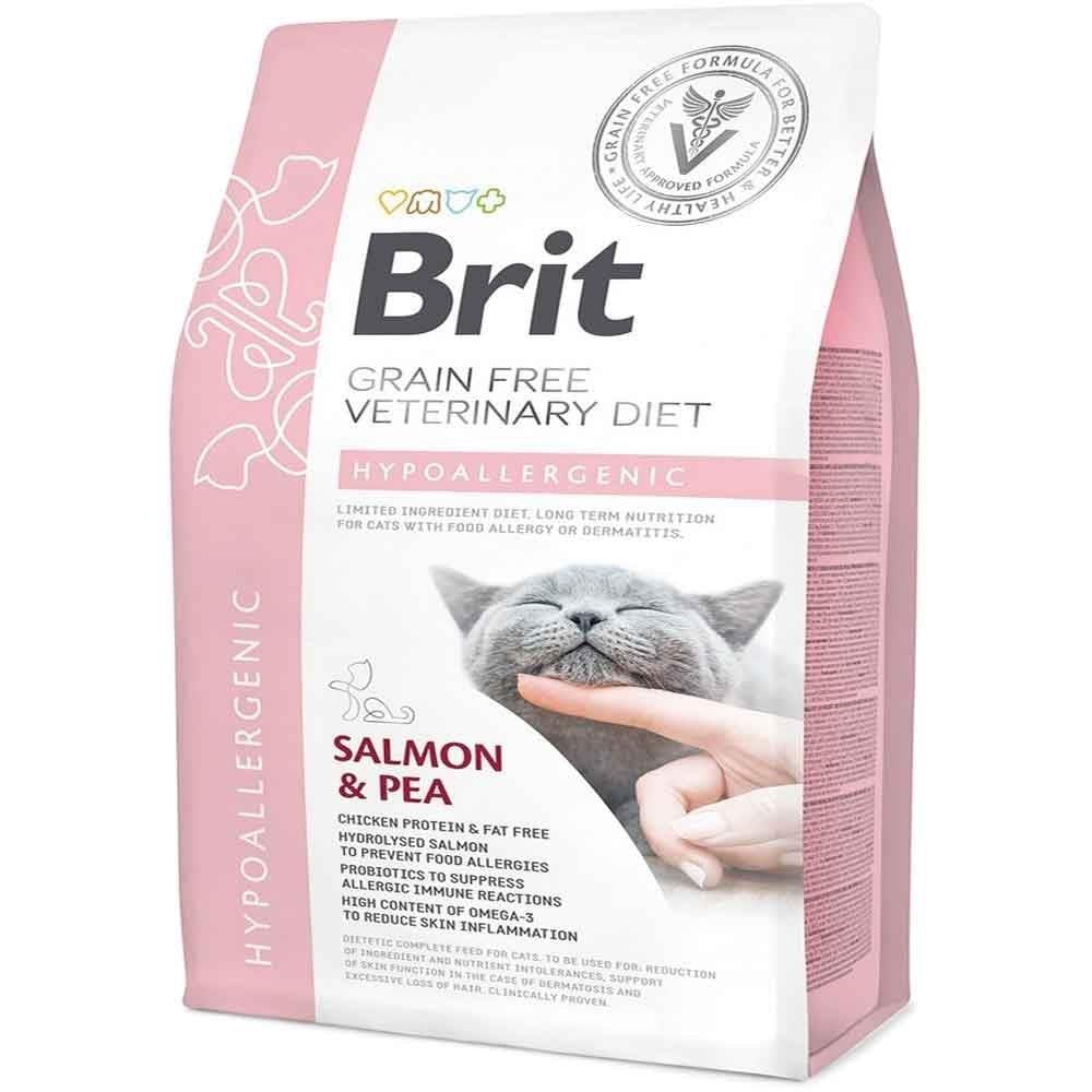 Brit Veterinary Diet Hypo Allergenic Cilt Sağlığı Destekleyici Tahılsız Kedi Maması 2 Kg