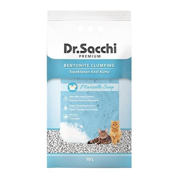 Dr.Sacchi Süper Emici Marsilya Sabunlu Topaklanan Bentonit Kedi Kumu