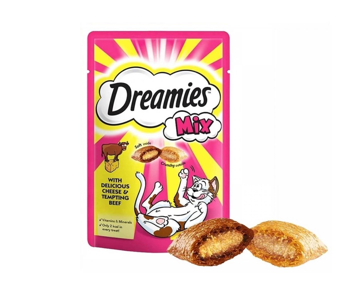 Dreamies Mix Sığır Etli ve Peynirli Kedi Ödül Bisküvisi 60 Gr. 1 Adet
