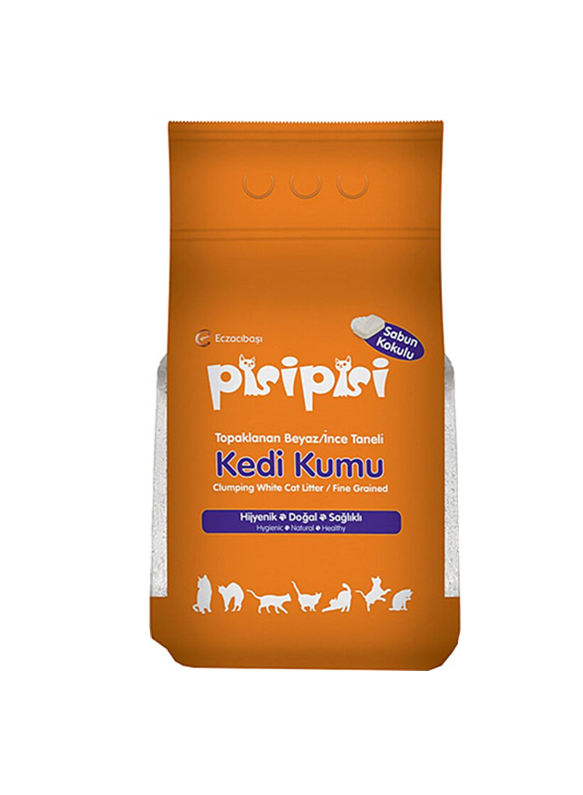 Eczacıbaşı Pisipisi Kalın Taneli Sabun Kokulu Topaklanan Kedi Kumu 5 Kg