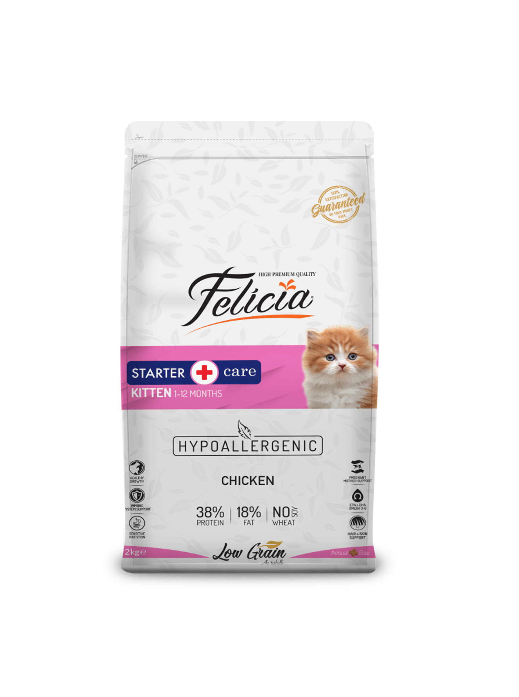 Felicia HypoAllergenic Kitten Az Tahıllı Tavuklu Yavru Kedi Maması 12 Kg 