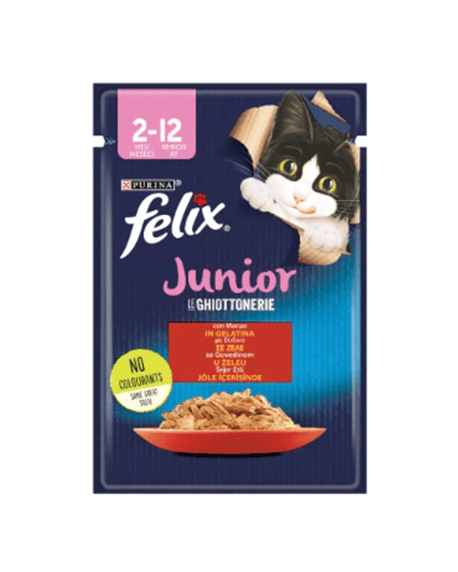 Felix Pouch Junior Sığır Etli Yavru Yaş Kedi Maması 85 Gr