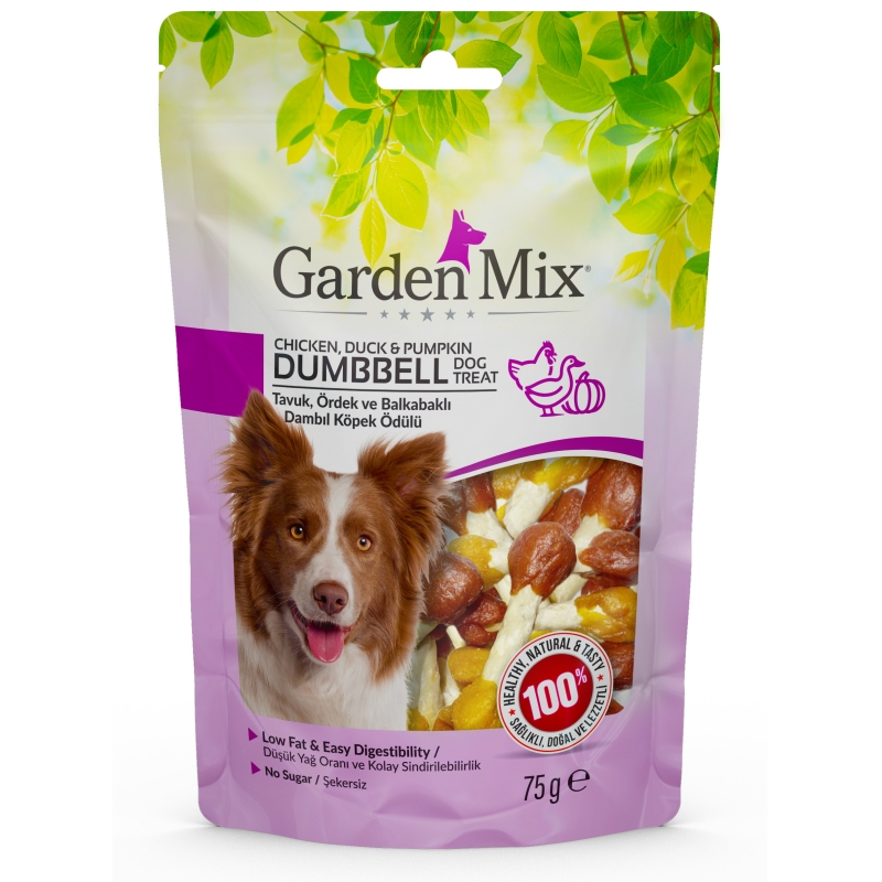 GardenMix Tavuk, Ördek, Balkabağı Köpek Ödül Maması 75 GR