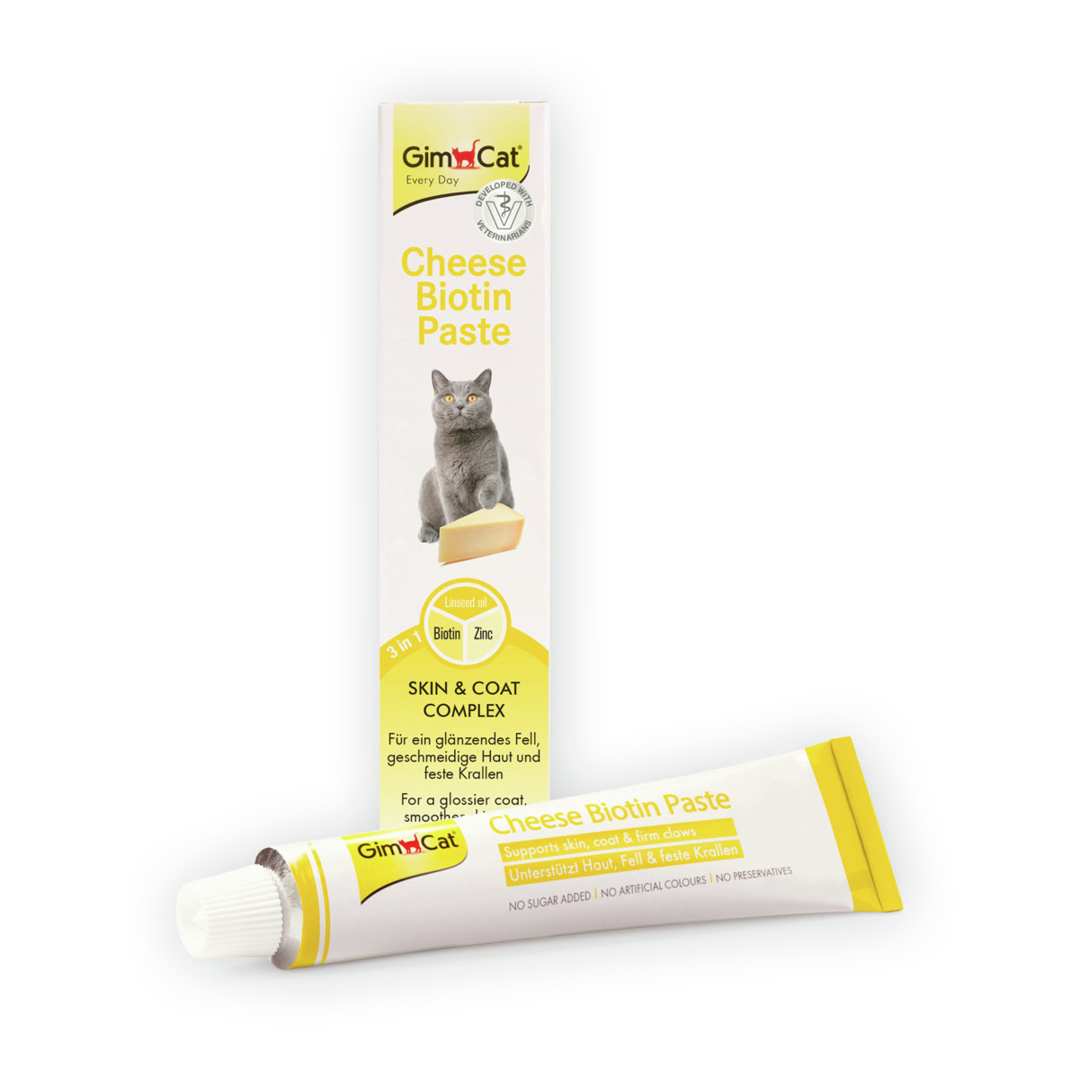 GimCat Cheese Biotin Tüy Sağlığı Kedi Peynirli Paste Macunu 100 Gr