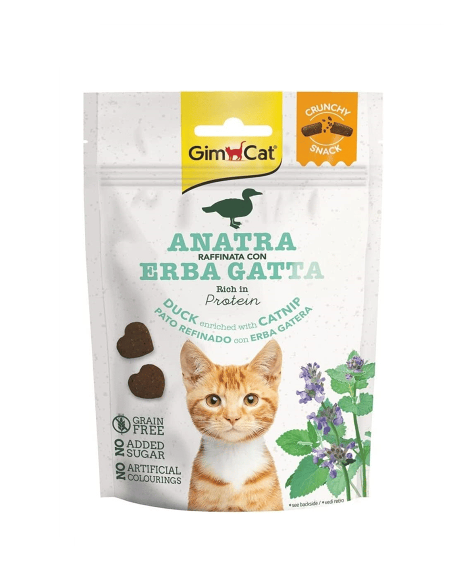 GimCat Duck Catnip Ördek ve Kedi Otlu Tahılsız Kedi Ödülü 50 Gr
