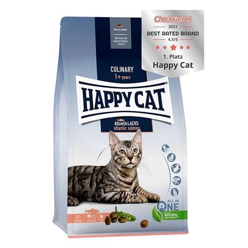 Happy Cat Atlantic Lachs Somonlu Yetişkin Kedi Maması 4 Kg