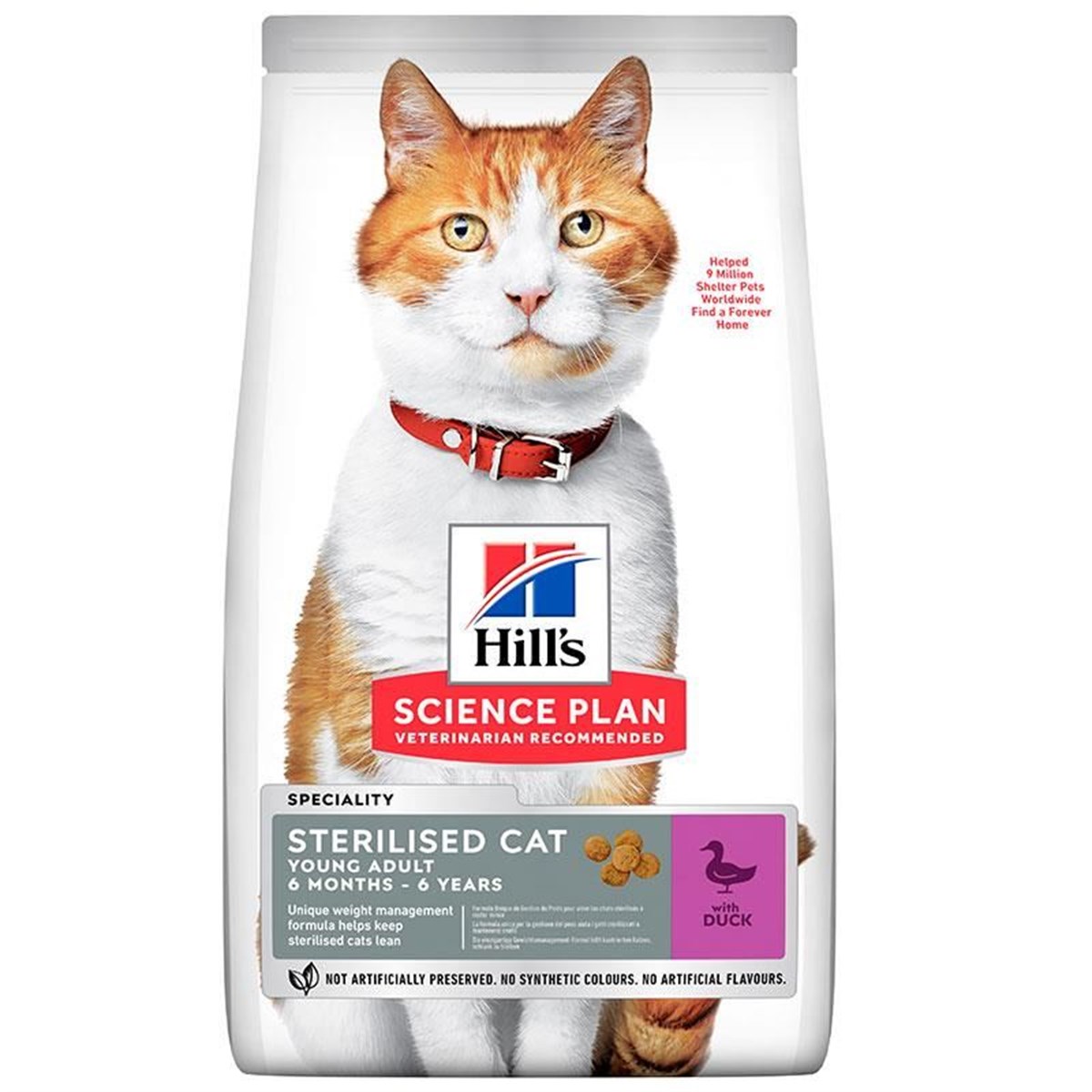 Hill's Sterilised Kısırlaştırılmış Ördekli Kedi Maması 3kg