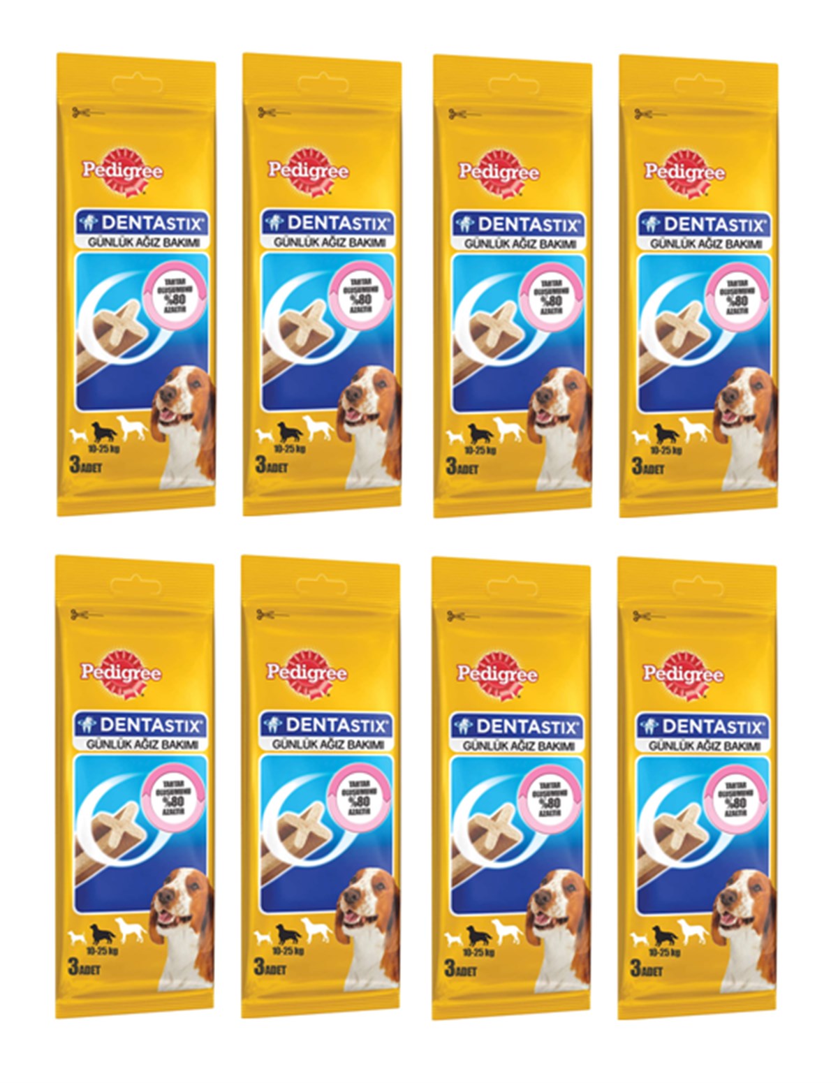 Pedigree Dentastix Medium Köpek Ödül Maması 77 Gr. 8 Adet
