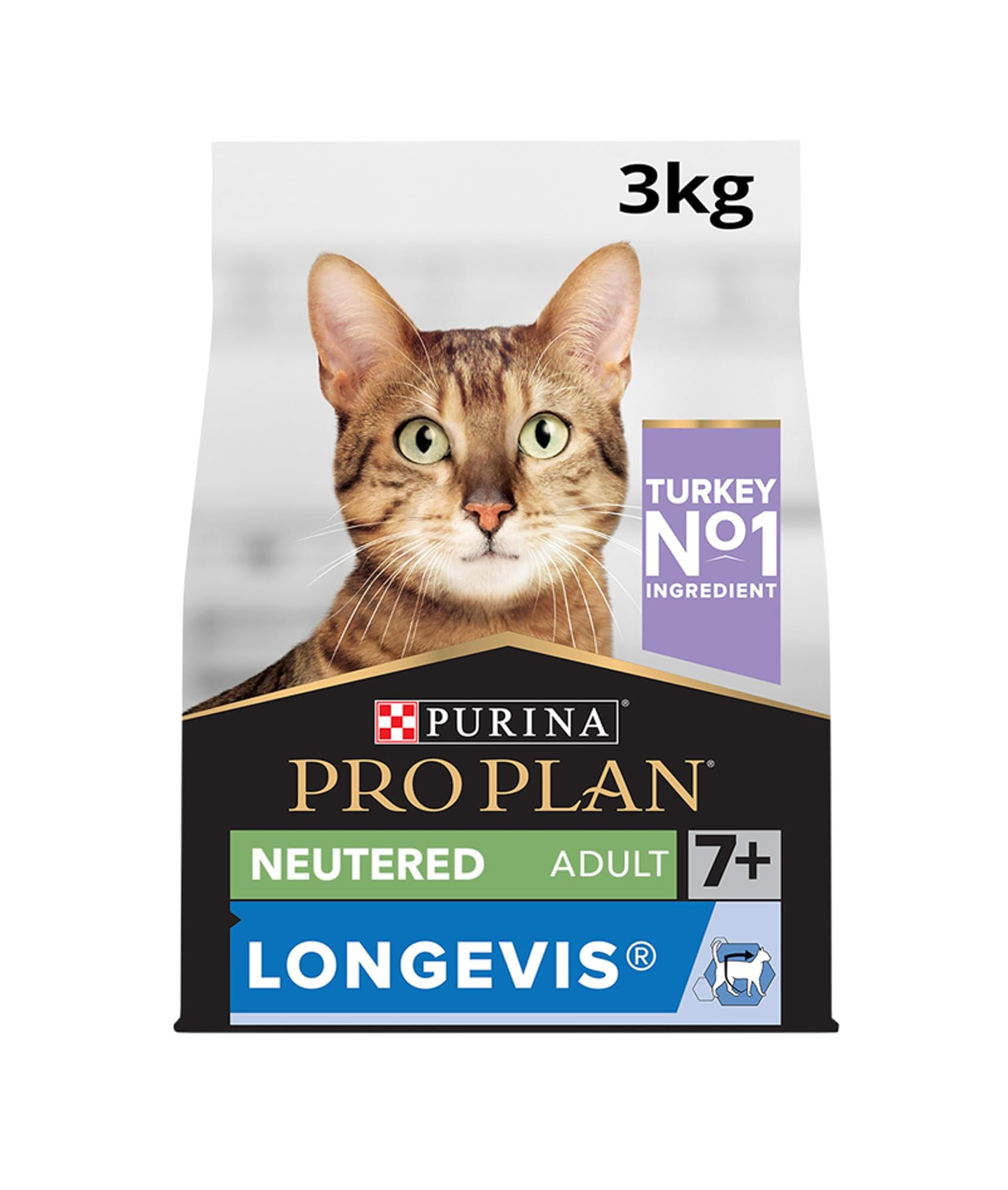 Pro Plan 7+ Hindili Kısırlaştırılmış Yaşlı Kedi Maması 3 Kg.
