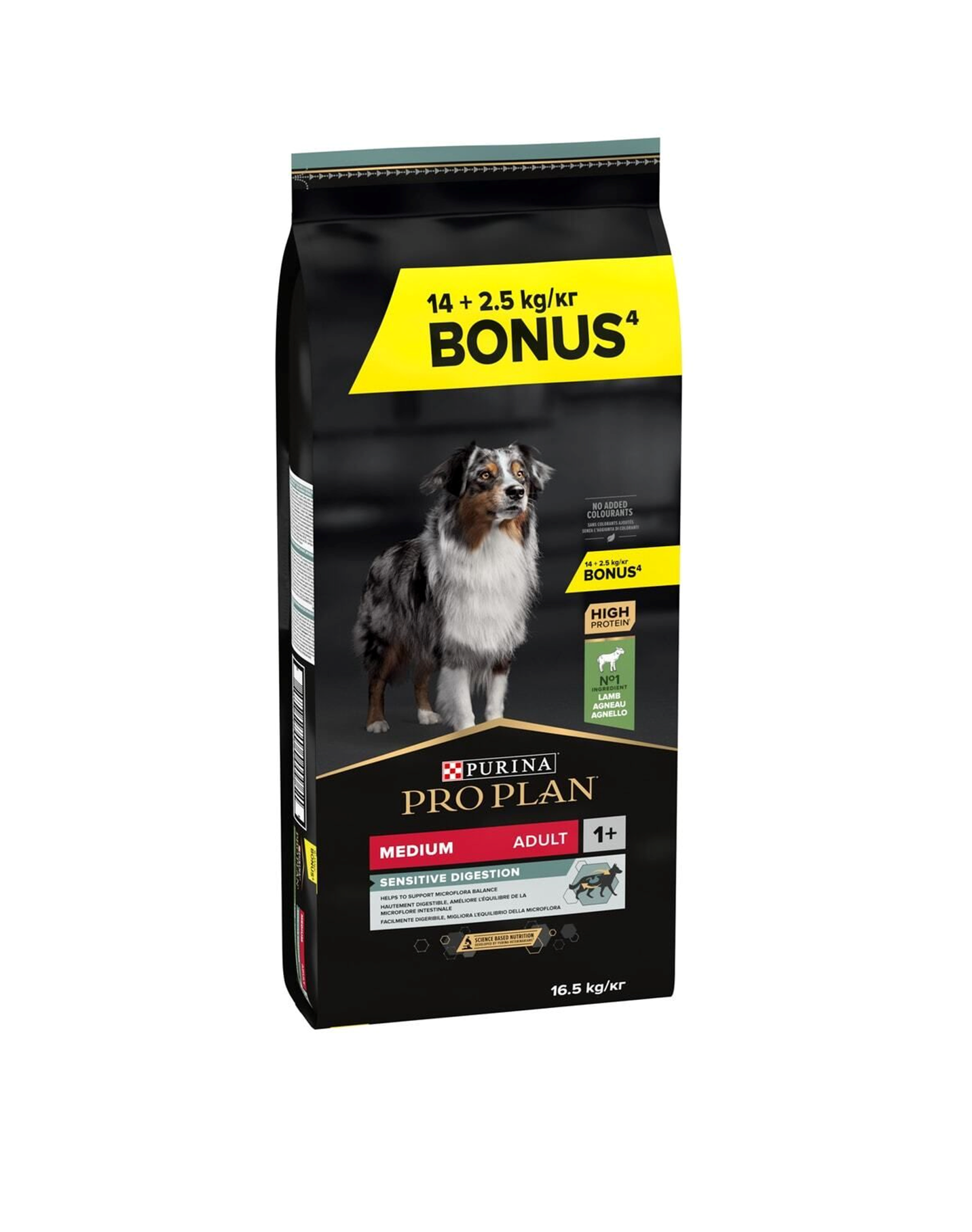 Pro Plan Medium Sensitive Digestion Kuzu Etli Yetişkin Köpek Maması 14 + 2.5 Kg.